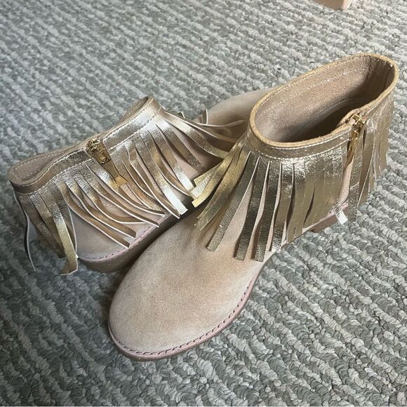 Kate Spade Saks Fringe ankle Booties Size 6.5 - Picture 10 of 11